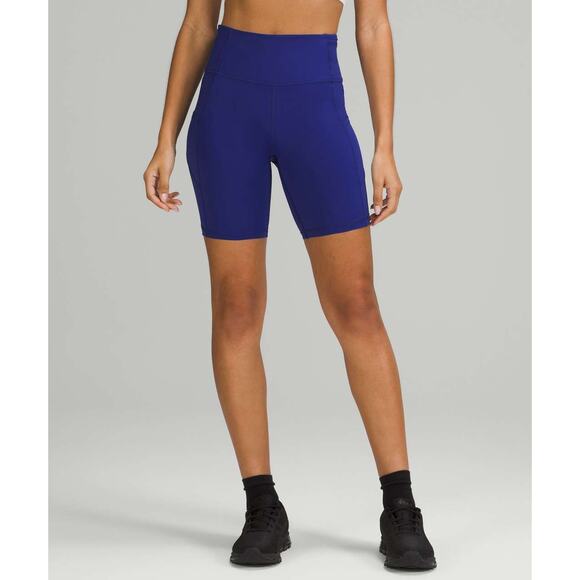 Lululemon Fast and Free High-Rise Short 8" Larkspur - 8 - Picture 1 of 5